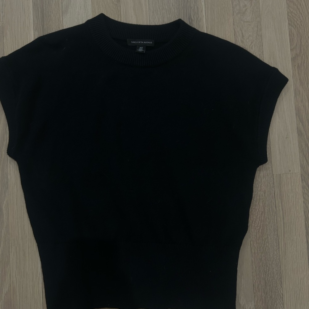 Saks brand sweater vest